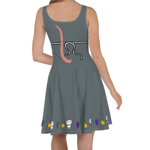 Anyone can Cook theme skater style dress.  Small NEW by Mouse Runner Design. - Picture 3 of 14